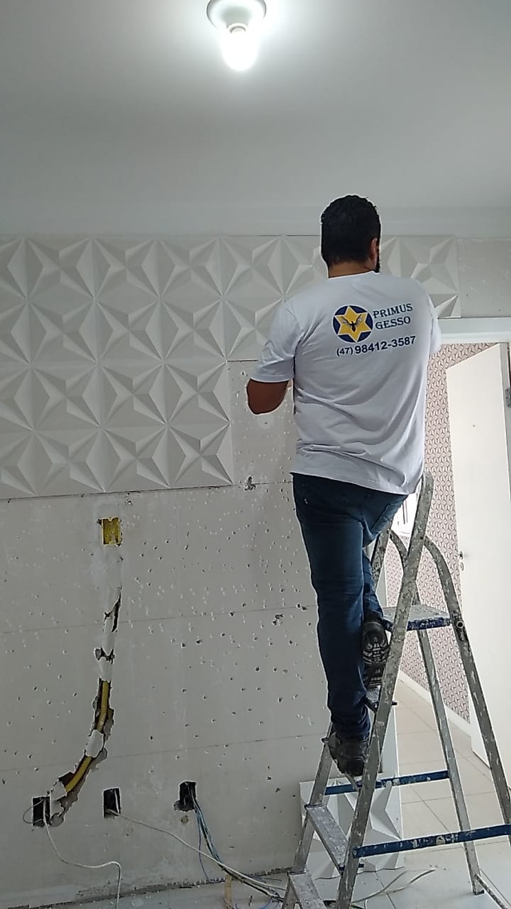 Instalação de Revestimento 3D