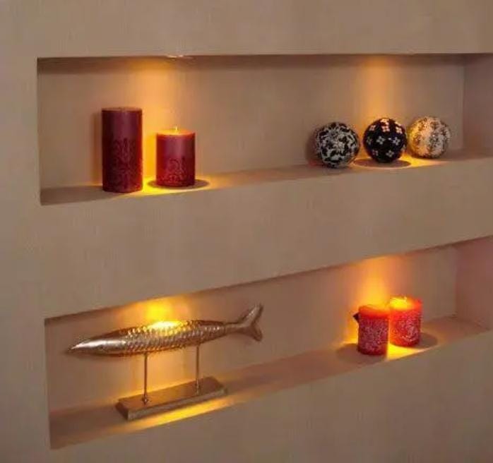 Nicho Decorativo com Iluminação