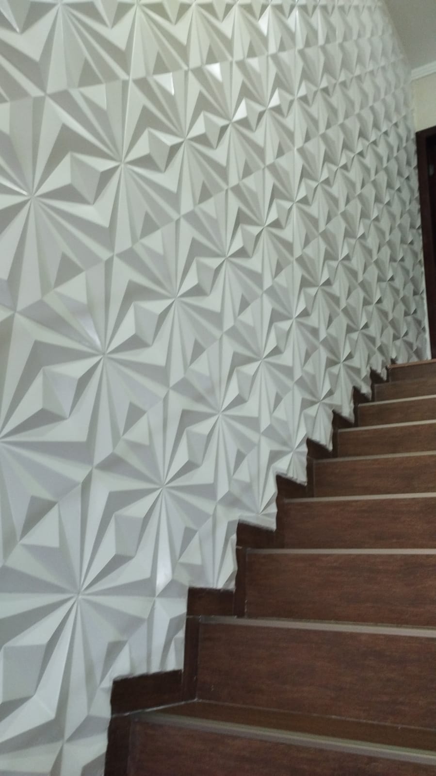 Painel 3D em Escada